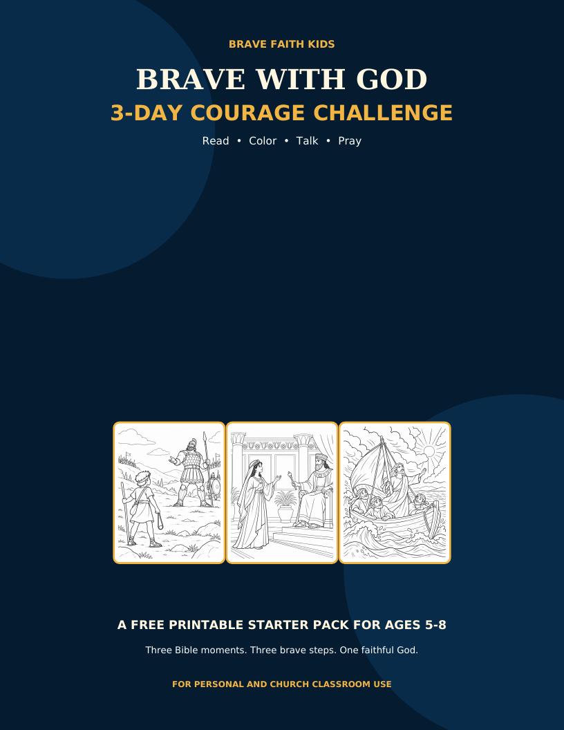 Cover of the Brave with God 3-Day Courage Challenge